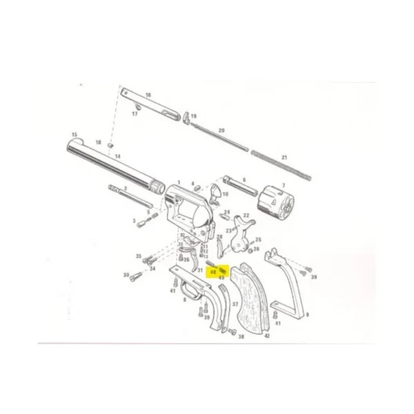 RESSORT DE RAPPEL ELEVATEUR 1873 PIETTA REF SAA5514 | WesternGuns