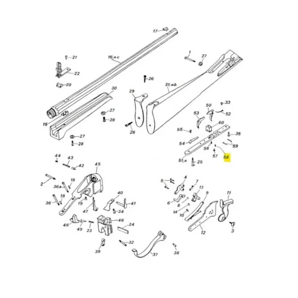 RESSORT DE VIS REGLAGE DOUBLE DETENTE 1874 SHARPS PEDERSOLIREF 0800003766 | WesternGuns