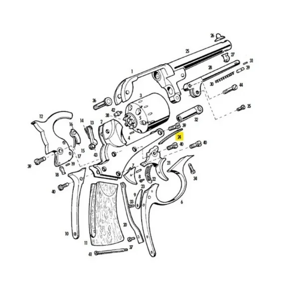 RESSORT DETENTE STARR DOUBLE ACTION PIETTA REF ST1034 | WesternGuns