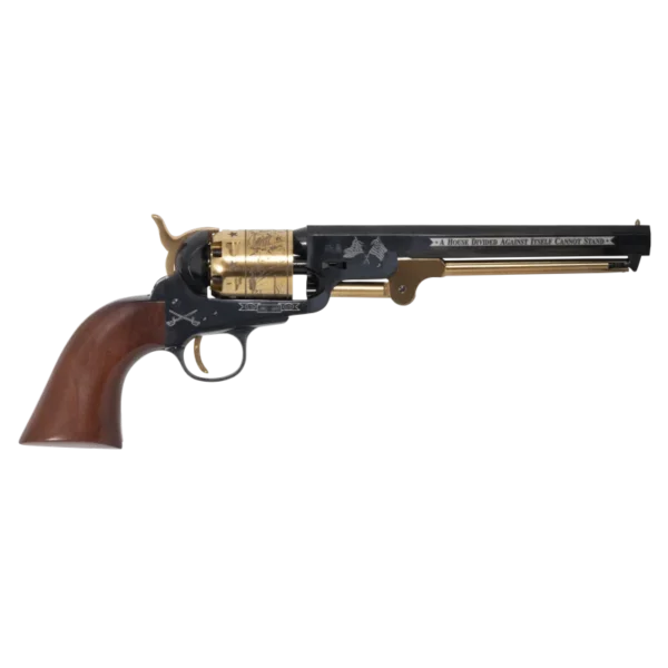 REVOLVER PIETTA 1851 NAVY COMMEMO GOLD GTS CAL 36 REF YAL36STGOLDGTS | WesternGuns