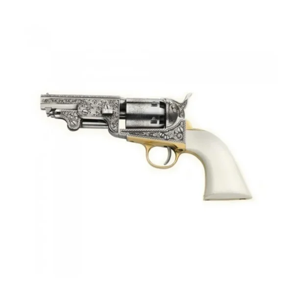 REVOLVER PIETTA 1851 NAVY YANK OLD SILVER CPT SCHAEFER CALIBRE 44 REF YASBOS44CAPIG | WesternGuns