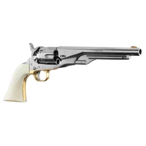 REVOLVER PIETTA 1860 ARMY POLI BLANC IVOIRINE CALIBRE 44 REF CASB44 | WesternGuns