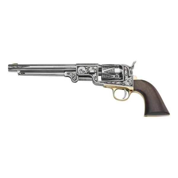 REVOLVER PIETTA 1862 DANCE & BROTHERS NICKELE GRAVE CALIBRE 44 REF DAN44BLE | WesternGuns