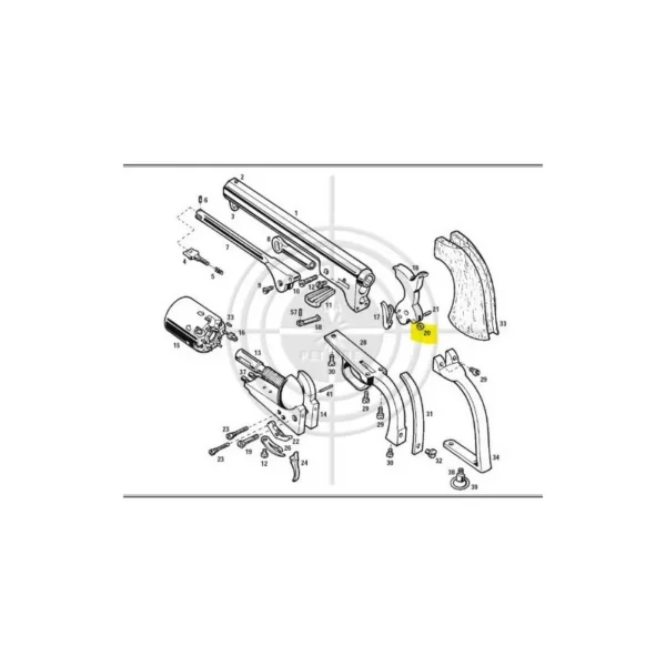 ROULETTE DU CHIEN COLT PIETTA REF 3423 | WesternGuns