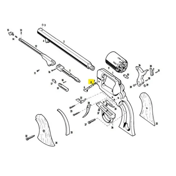 ROULETTE GOUPILLE DE SURETE SPILLER&BURR PIETTA REF 3913 | WesternGuns