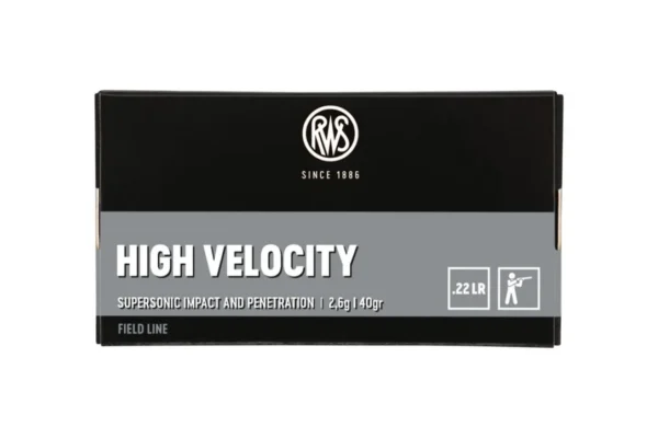 RWS .22LR HIGH VELOCITY 2.6G 40GR BTE50