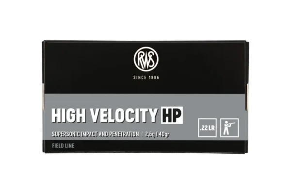 RWS .22LR HIGH VELOCITY HV HP 2.6G 40GR BTE50