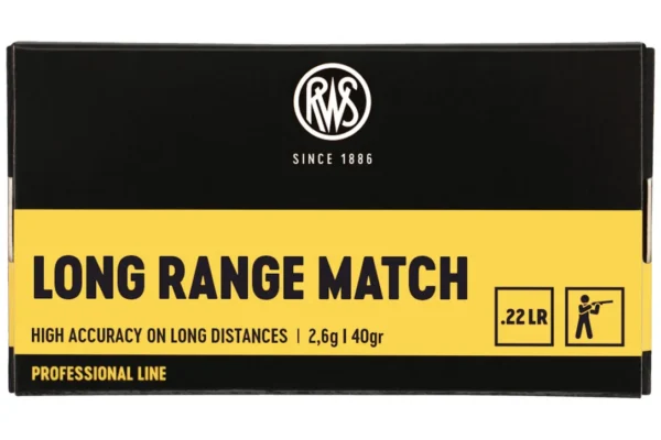 RWS .22LR LONG RANGE MATCH 2.6G 40GR BTE50