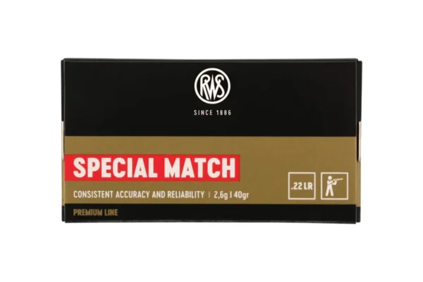 RWS .22LR SPECIAL MATCH 2.6G 40GR BTE50