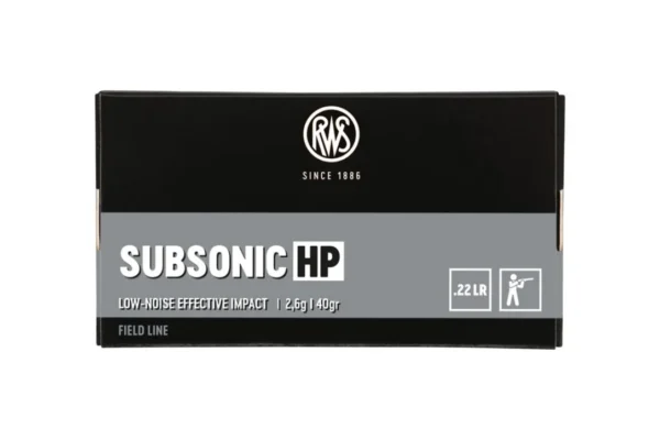 RWS .22LR SUBSONIC HP 2.6G 40GR BTE50