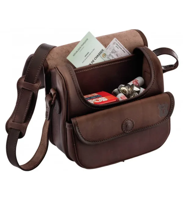 Sac à cartouches en cuir gras – Tout-Chasse.fr