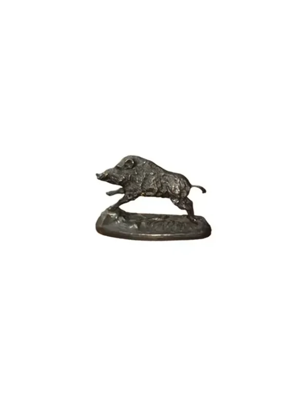 Sanglier sautant Lovergreen petit modèle en bronze