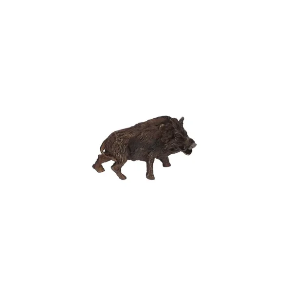SANGLIER TETE PENCHEE ETAIN PATINE (BRONZE)