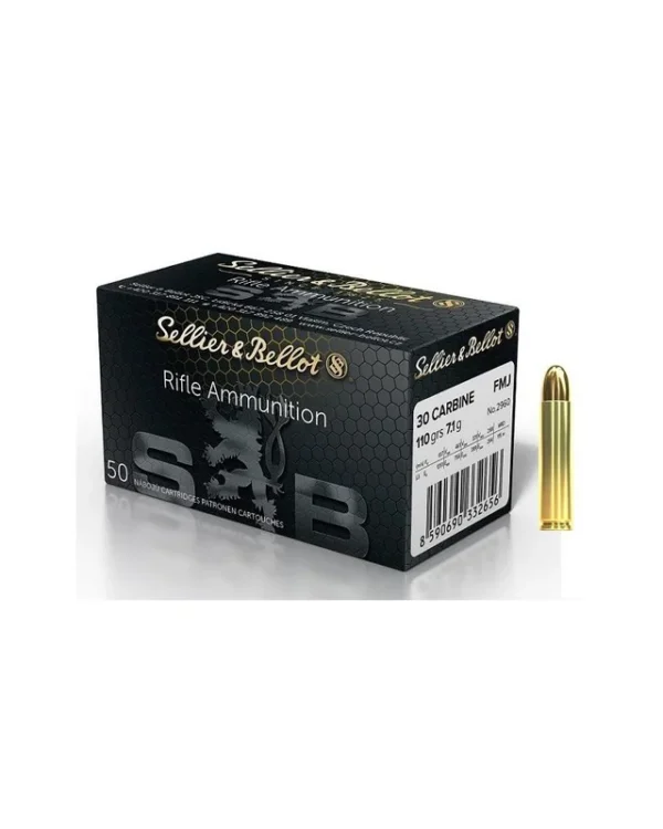 SELLIER BELLOT cal.30 Carbine (30M1) FMJ 110 grains x50