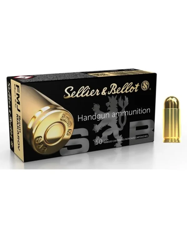 SELLIER BELLOT cal.9mm MAKAROV FMJ x50