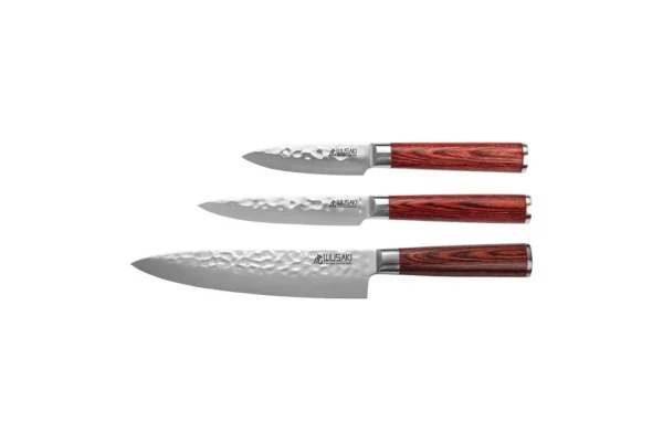 Set Coffret 3 couteaux – Série Pakka X50 Wusaki