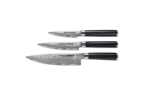 Set DAMASCUS Coffret 3 couteaux Samura
