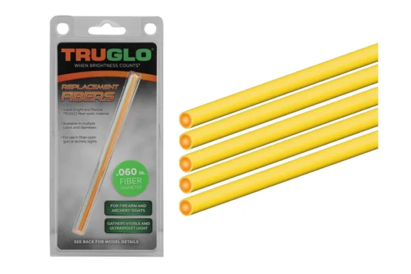 Set de 5 fibres optiques fluo bicolores – Truglo – Diamètre 1,5 mm