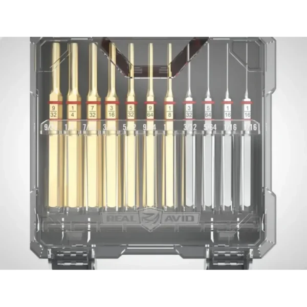 SET STANDARD CHASSE-GOUPILLE 11 PIECES LAITON & ACIER