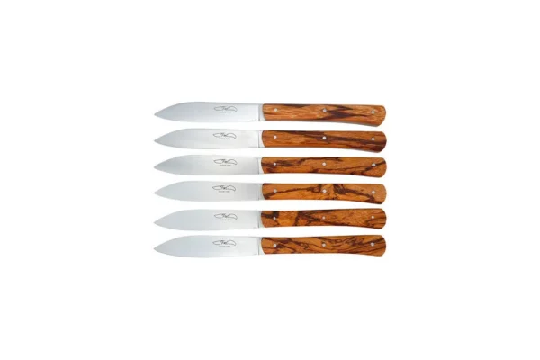 Set Zen Table – Coffret 6 couteaux Bois de Serpent TMC