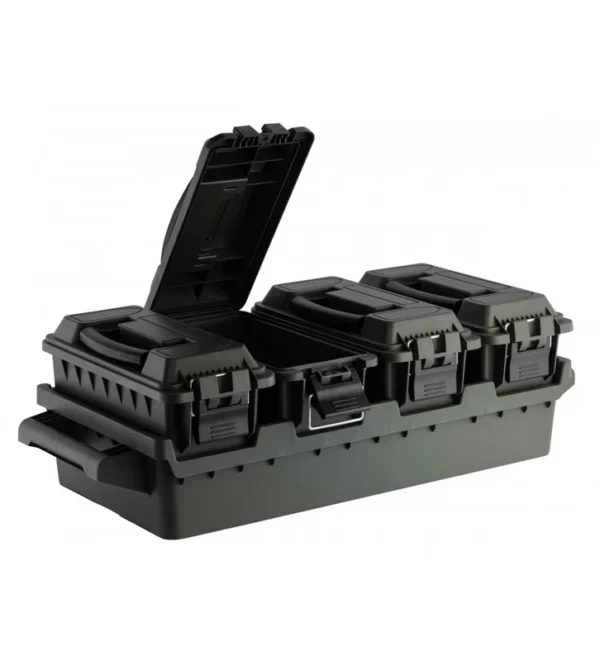 Set 4 caisses à munitions avec bac de transport – Tout-Chasse.fr