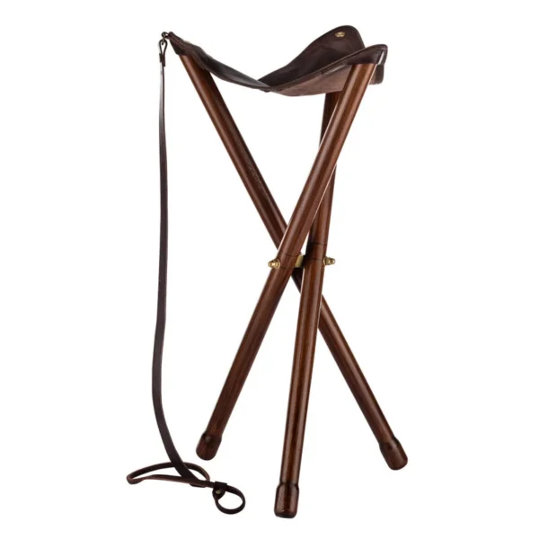Siège Trépied Pliant Bois – Luxe, Confort et Élégance pour la Chasse