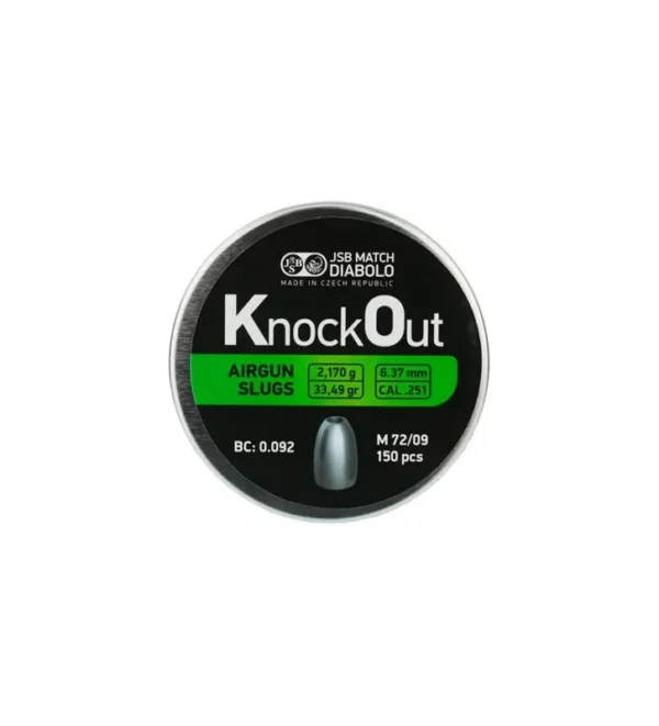 Slugs JSB Knock Out 6.37 mm HP 33.49 grain (.251)
