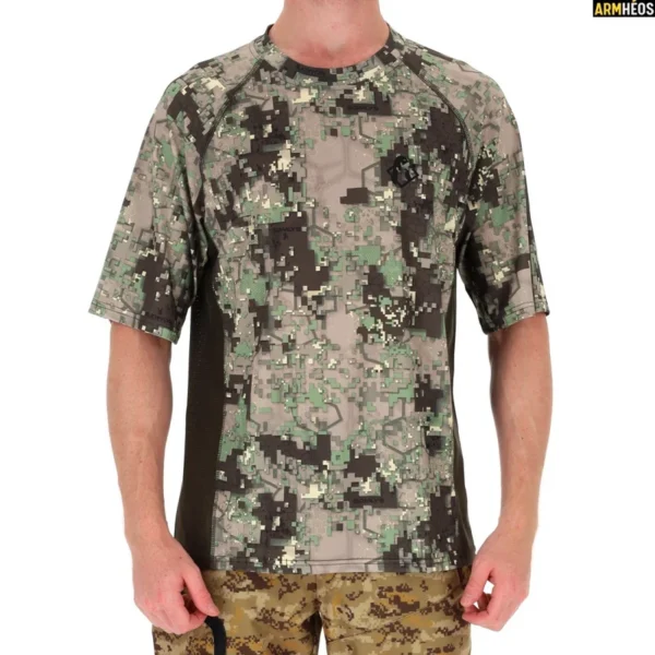 SOMLYS T-SHIRT MANCHE COURTE STRETCH DIGITAL VERT