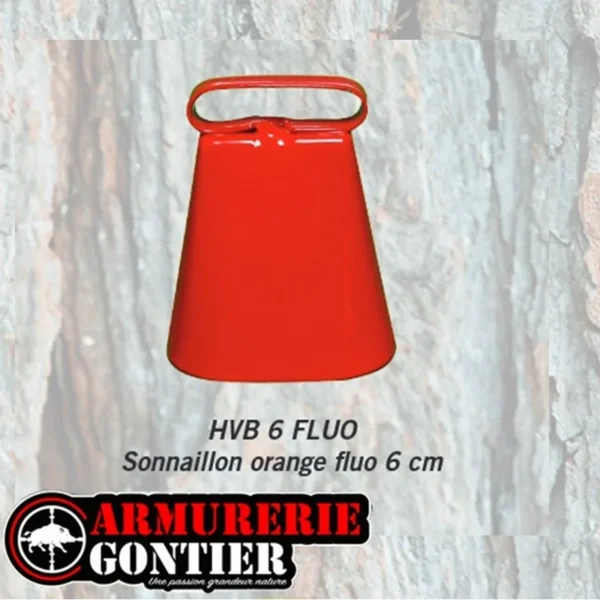 SONNAILLON HVB ORANGE FLUO 6CM HELEN BAUD sur WWW.ArmurerieGontier.fr