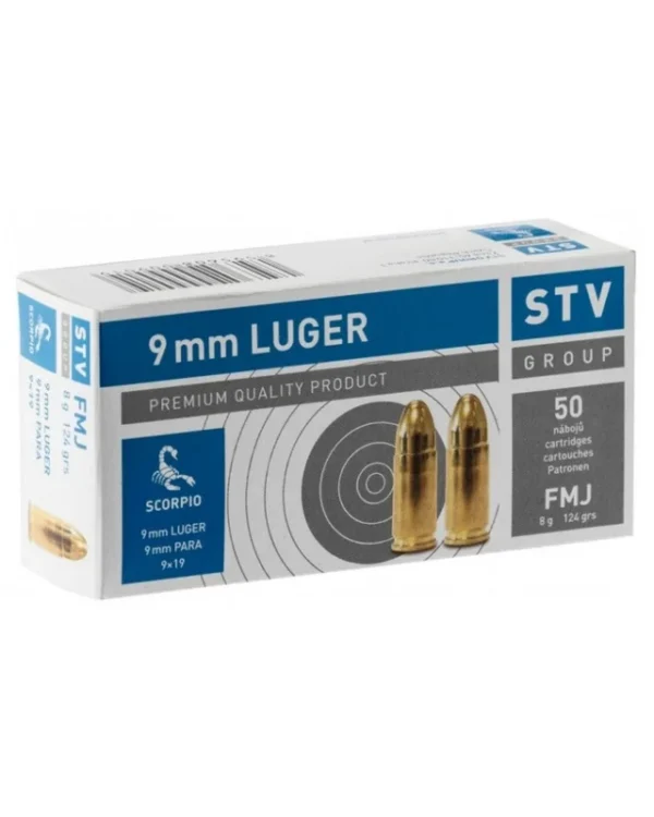 STV cal. 9×19 FMJ 124gr x1000