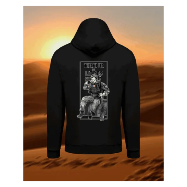 Sweat Chef Peper “Tireur de litre” noir