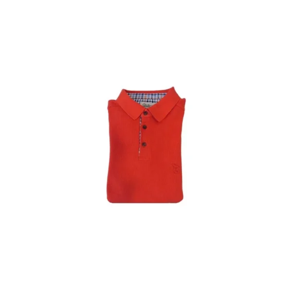LOVERGREEN SWEAT COL BOUTONNE CERISE
