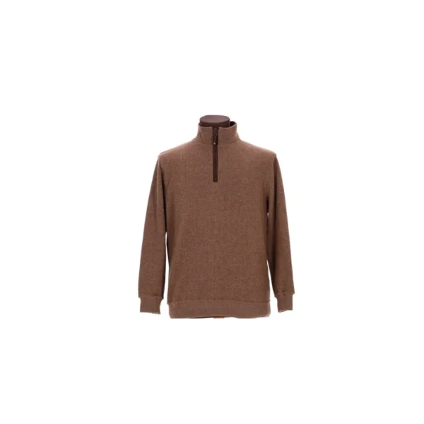 SWEAT COL ZIPPE LOVERGREEN CAMEL TAILLE TAILLE 2XL