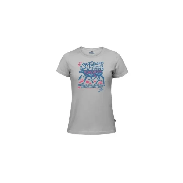 T-SHIRT FJALLRAVEN CLASSIC SWE FEMME COLOR GREY Taille TAILLE M