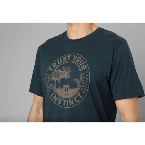 T-SHIRT HARKILA MOOSE S/S DARK NAVY TAILLE TAILLE S