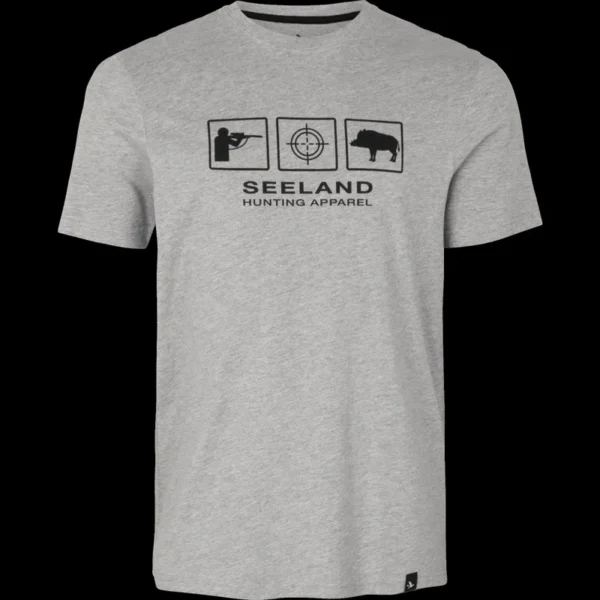 TEE SHIRT SEELAND LANNER DARK GREY MELANGE 40374 TAILLE TAILLE S