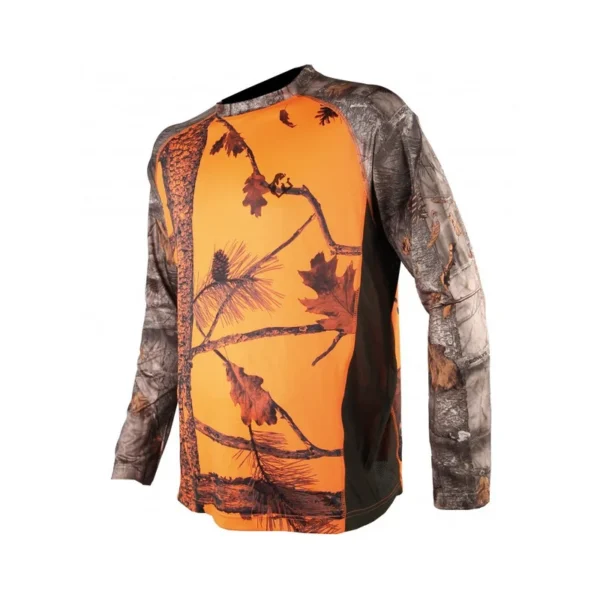 T-SHIRT MANCHES LONGUES SOMLYS CAMOU ORANGE 055 TAILLE TAILLE S