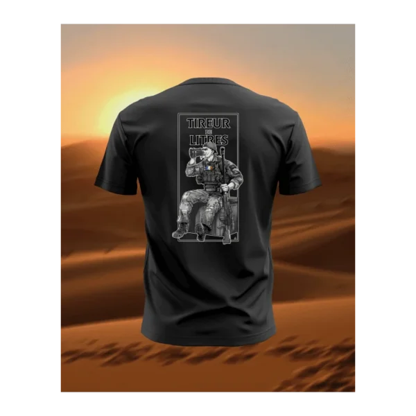 T-shirt “Tireur de litre” noir chef peper