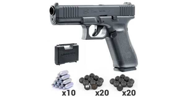 Glock 17 Gen5 T4E cal.43 avec mallette et munitions – Armes de défense/Pistolets de défense – securicount