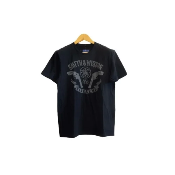 TEE SHIRT S&W BLACK 2 REVOLVERS – TAILLE L | WesternGuns