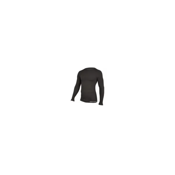 T-SHIRT TECHNICAL M.LONGUES COL ROND NOIR