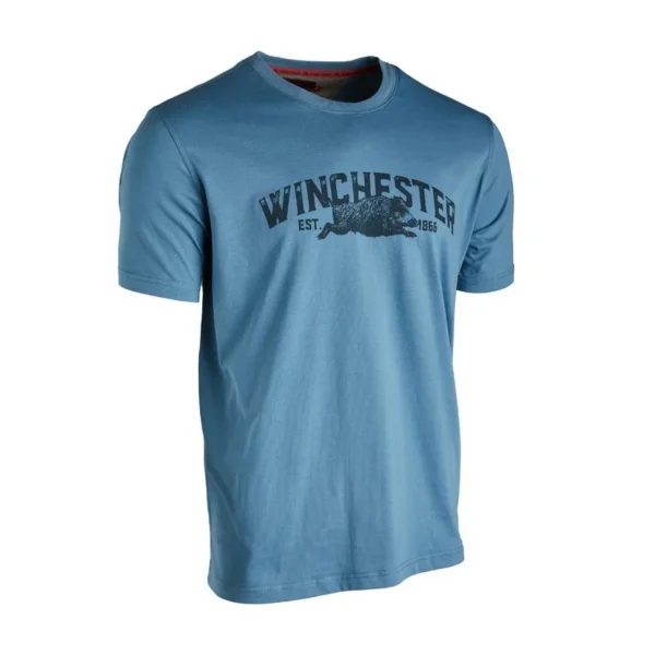 TEE SHIRT WINCHESTER VERMONT COULEUR BLEU TAILLE L | WesternGuns
