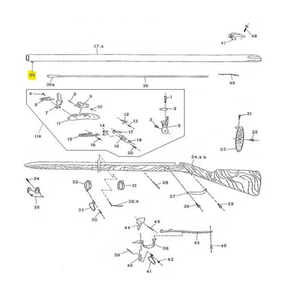 TENON DE BAIONNETTE 1777 REVOLUTIONAIRE PEDERSOLI REF 800004887 | WesternGuns