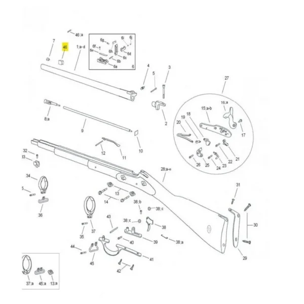 TENON DE BAIONNETTE PEDERSOLI ENFIELD REF 800008123 | WesternGuns