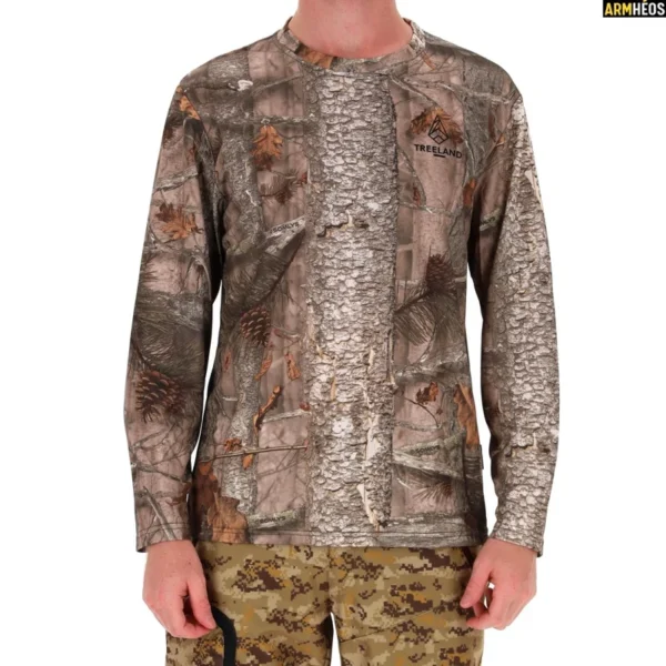 TREELAND T-SHIRT MANCHE LONGUE CAMO FOREST