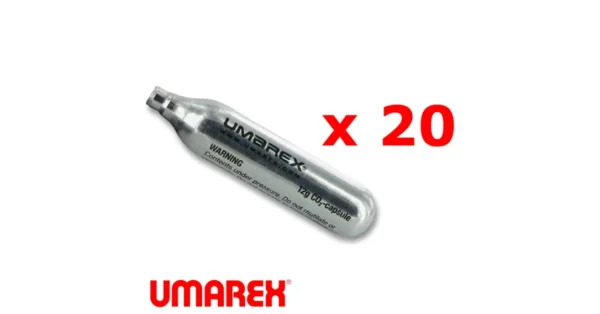 Lot de 20 cartouches de gaz CO2 – Munitions & Cartouches/Sparclette Co2 – securicount