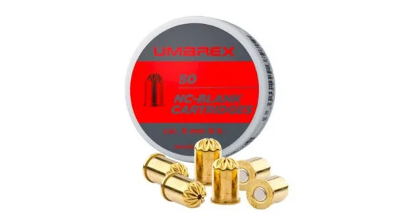 50 cartouches à blanc Umarex pour revolver 9mm – Munitions & Cartouches/Munitions à Blanc – securicount