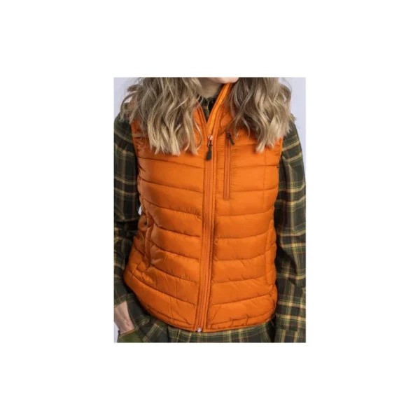 VESTE HOMME PINEWOOD SANS MANCHE ABISKO INSULATION ORANGE OU NOIRE COULEUR ORANGE TAILLE TAILLE M