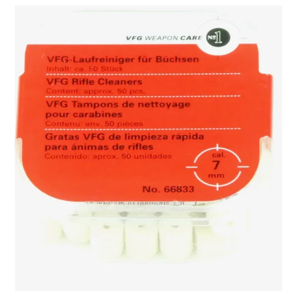 Tampons de nettoyage VFG 7 mm × 50 – Feutre haute efficacité