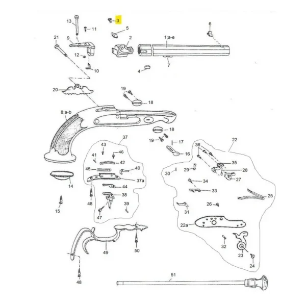 VIS DE BOUCHON DE CULASSE LE PAGE PEDERSOLI REF M70PFC5560 | WesternGuns